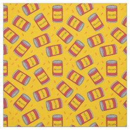 Pop Art Baked Boans Küche Gemustert Stoff