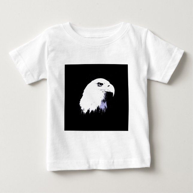 Pop Art Bald Eagle Baby T-shirt (Vorderseite)