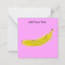 Pop-Art-Banane Rosa Hintergrund Personalisiert
