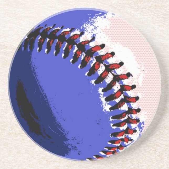 Pop Art Baseball Untersetzer (Vorne)