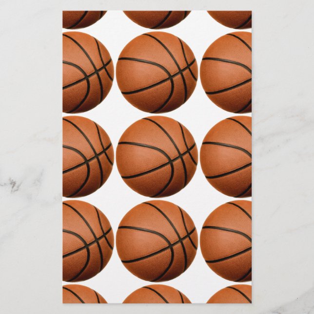 Pop Art Basketball Briefpapier (Vorderseite)