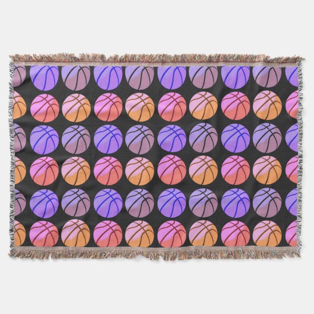 Pop Art Basketball Decke (Vorderseite)