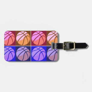 Pop Art Basketball Gepäckanhänger