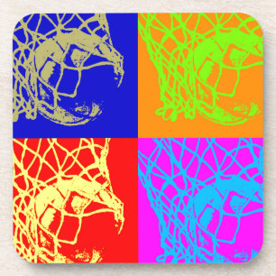 Pop Art Basketball Getränkeuntersetzer