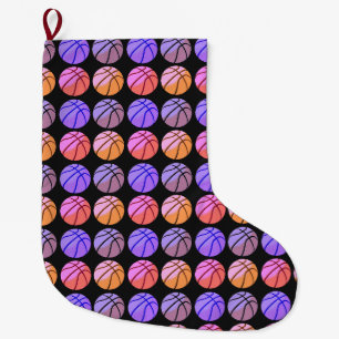 Pop Art Basketball Großer Weihnachtsstrumpf