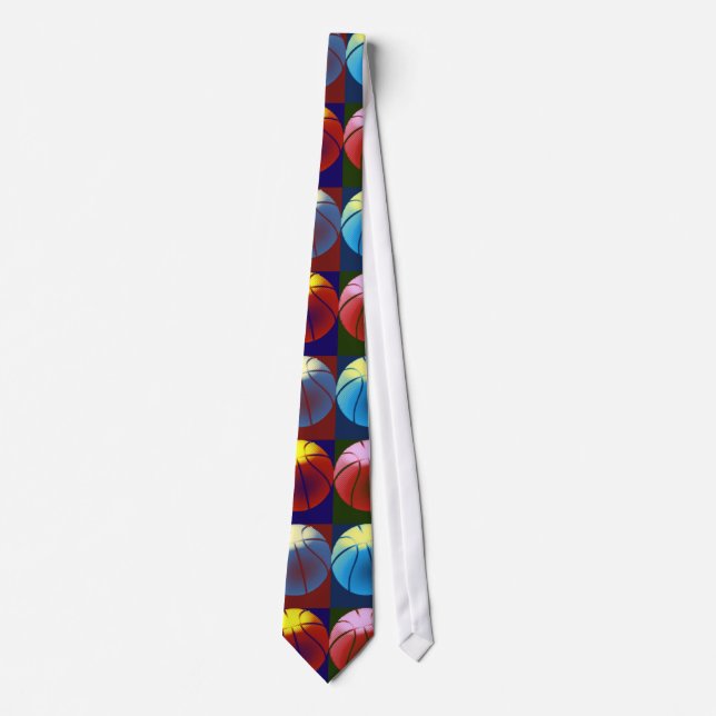 Pop Art Basketball Neck Wear Krawatte (Vorderseite)