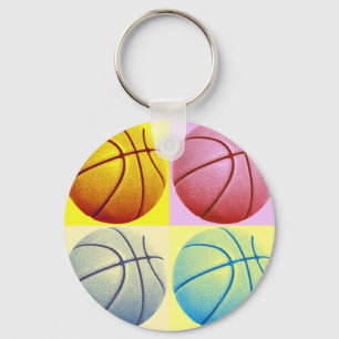 Pop Art Basketball Schlüsselanhänger