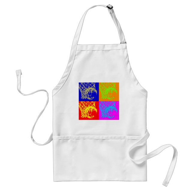 Pop Art Basketball Schürze (Vorne)