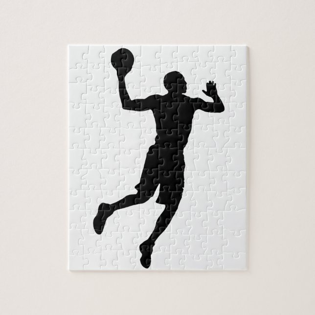 Pop Art Basketball Silhouette (Vertikal)