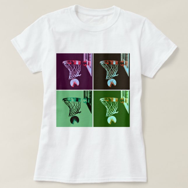 Pop Art Basketball T-Shirt (Design vorne)