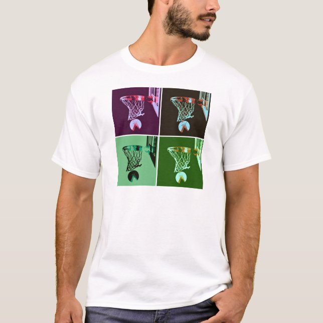 Pop Art Basketball T-Shirt (Vorderseite)