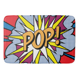Pop Art Bath Med Badematte