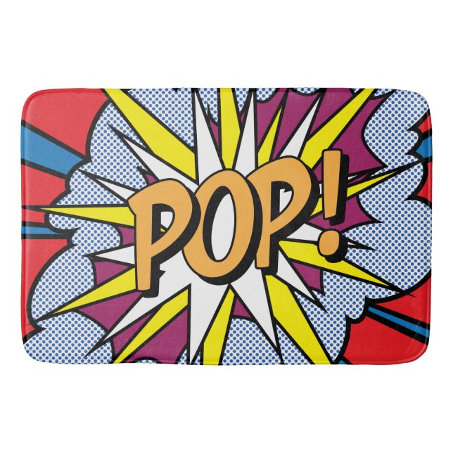 Pop Art Bath Med Badematte (Vorderseite)