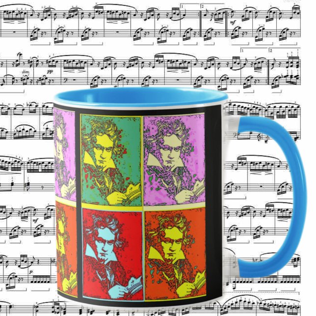 Pop-Art Beethoven Tasse (Von Creator hochgeladen)