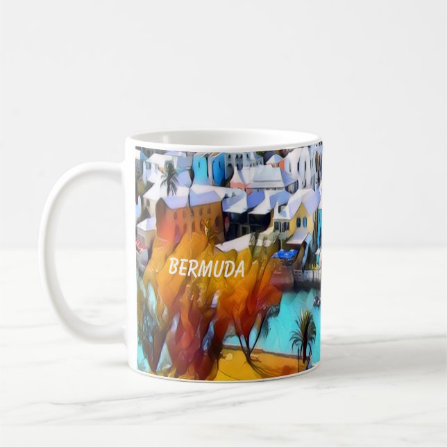 Pop Art Bermuda Kaffee Tasse (Links)