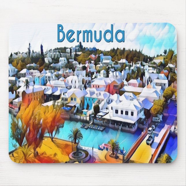 Pop Art Bermuda Mousepad (Vorne)