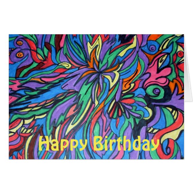 Pop Art Birthday (Vorderseite (Horizontal))