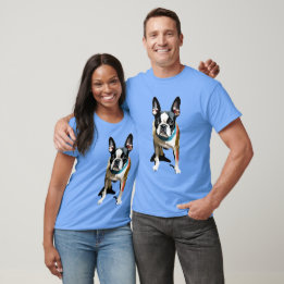 Pop Art Boston Terrier T - Shirt