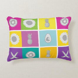 Pop Art Botanique & Coussin d'accents de fruits
