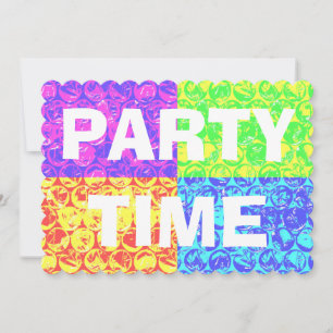 Pop Art Bubble Packung Geburtstagsfeier Einladung