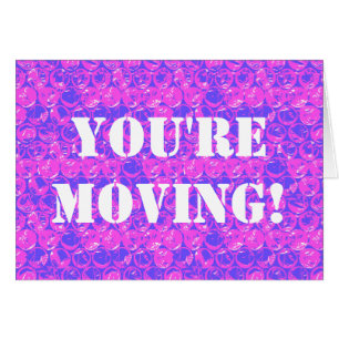 Pop Art Bubble Wrapper Housewarming Card