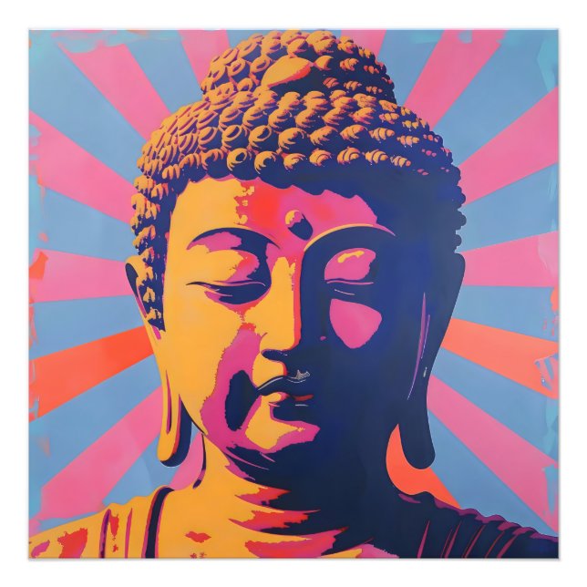 Pop Art Buddha Fotodruck (Vorne)