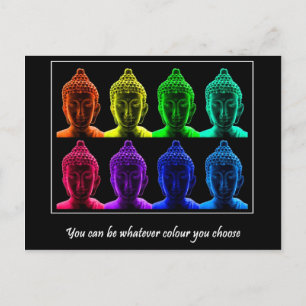 Pop Art Buddha Postkarte