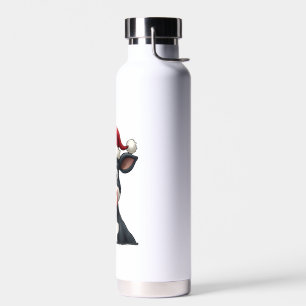 Pop-Art-Bunte-Kuh-Weihnachten-T-Shirt (2) Trinkflasche