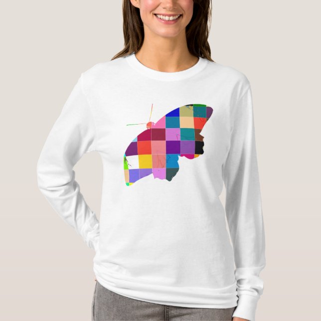 Pop Art Butterfly T-Shirt (Vorderseite)