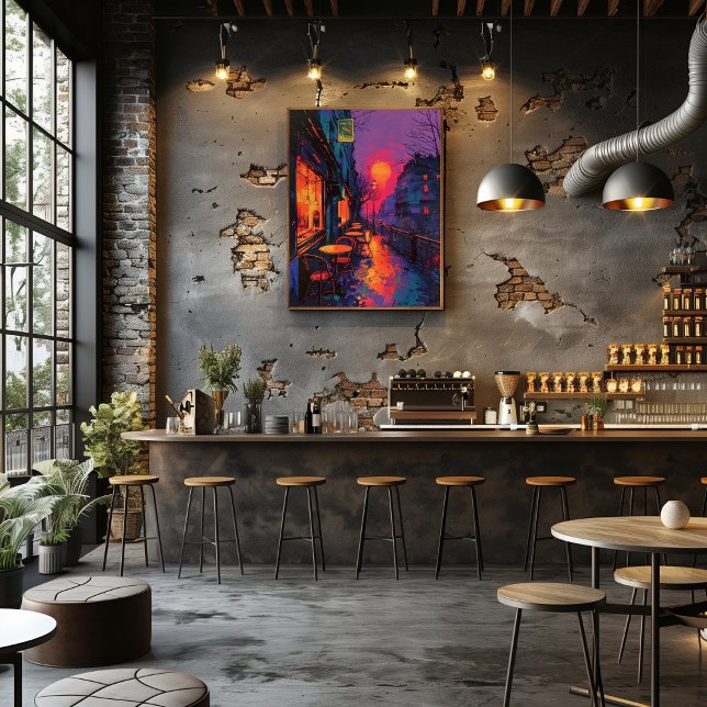 Pop Art: Café Nocturno en París Fotodruck (Von Creator hochgeladen)