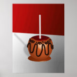 Pop Art Caramel Apple Poster<br><div class="desc">Poster in einem Pop-Kunstkaramellapfel mit Schokolade getränkt - Digitalkunstdruck</div>