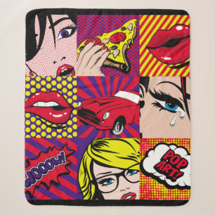 Pop Art Card Illustrationsmuster, Art,Comic,Pop,re Sherpadecke