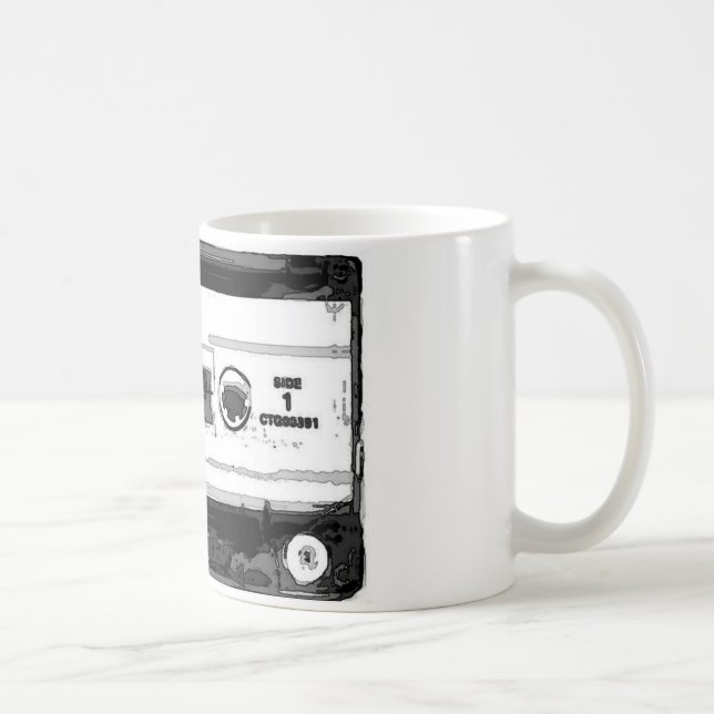 Pop Art Cassette Kaffeetasse (Rechts)