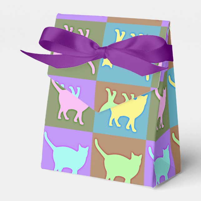 Pop Art Cats Geschenkschachtel (Vorderseite)