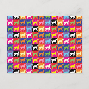 Pop Art Cats Postkarte