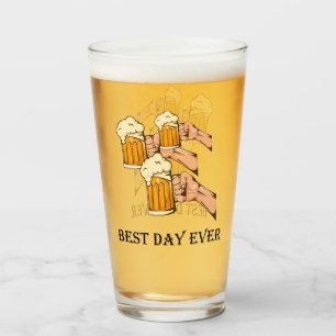 Pop Art Cheers Beers Best Day Ever Glas