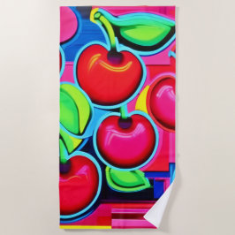 Pop Art Cherry Burst Strandtuch