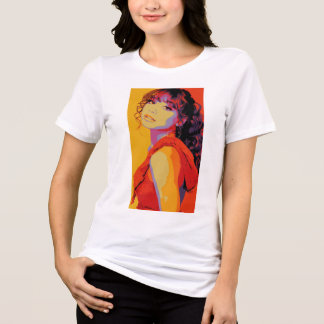 Pop Art Chic Mädchen Tri-Blend Shirt