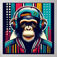 POP ART CHIMPANZEE 2