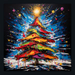 Pop Art Christmas Tree Poster<br><div class="desc">Ein Pop-Kunstdesign mit einem Weihnachtsbaum</div>