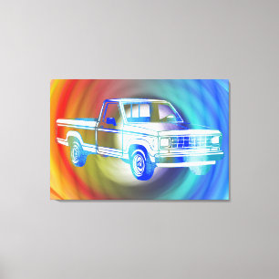 Pop Art Classic Car Leinwanddruck