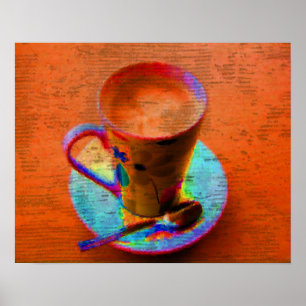 Pop Art Coffee Cup Poster drucken