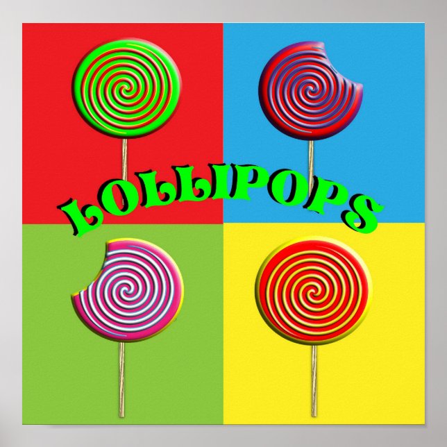 Pop Art Colorful Candy Poster (Vorne)