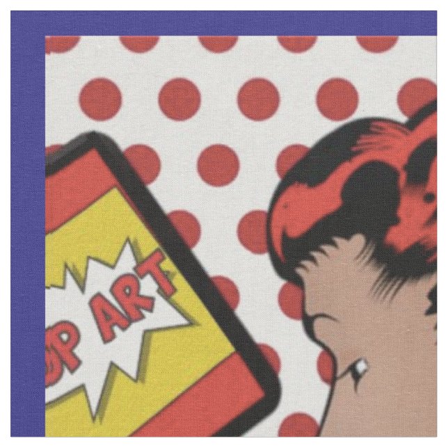 Pop Art Comic Giro del Malcantone Stoff (Nahaufnahme)