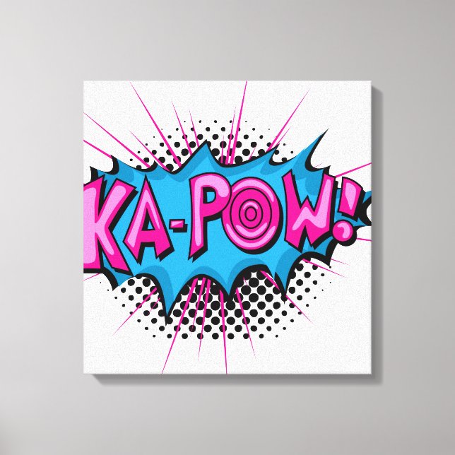 Pop Art Comic Ka-Pow! Leinwanddruck (Vorderseite)