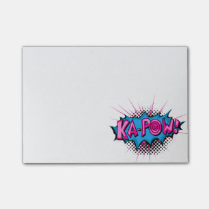 Pop Art Comic Ka-Pow! Post-it Klebezettel