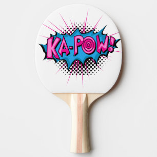 Pop Art Comic Ka-Pow! Tischtennis Schläger