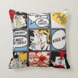 Pop Art Comic Pillow Kissen<br><div class="desc">Dieses Kissen wird von Pop Art inspiriert! Und es gibt eine künstlerische Touch für jede Innendekoration. Auch ein tolles Geschenk! von: ZombiJunk</div>