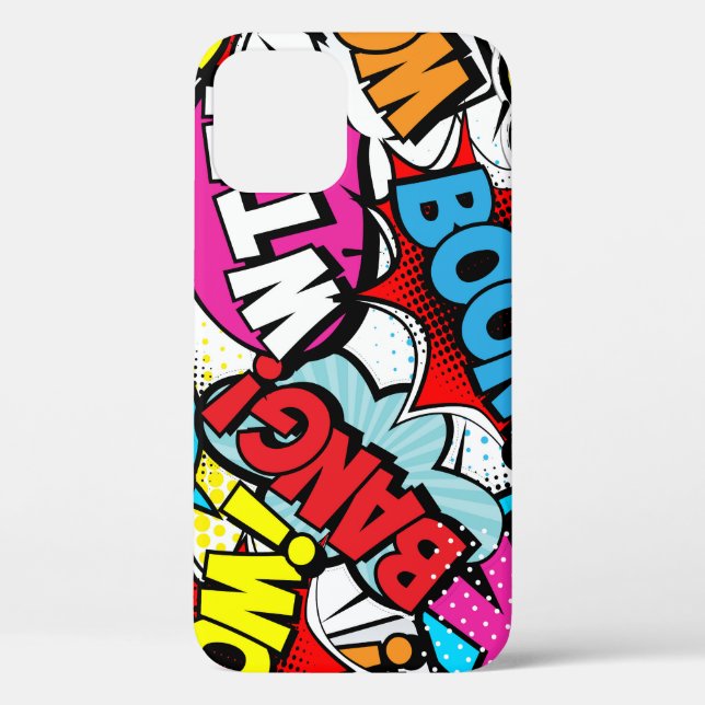Pop Art Comic: Retro Nahtloses Muster Case-Mate iPhone Hülle (Rückseite)
