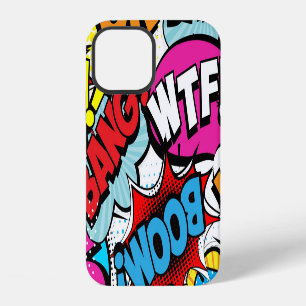 Pop-Art-Comic: Retro-Nahtloses Muster iPhone 12 Hülle